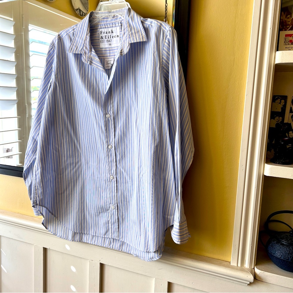 Frank & Eileen striped Eileen blouse